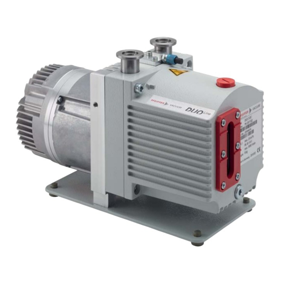 Pfeiffer Vacuum DUO 3 DC Operating Instructions Manual