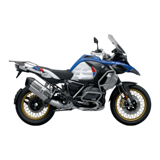 BMW Motorrad R 1250 GS Adventure HP 2018 Supplementary Rider's Manual