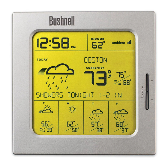 Bushnell Weather FX 5 Manuals