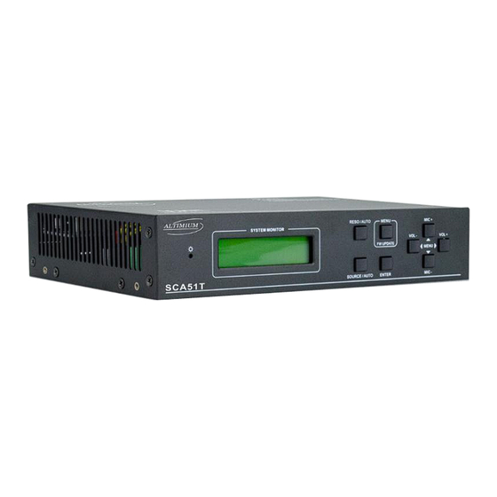 Altimium SCA51T Manuals