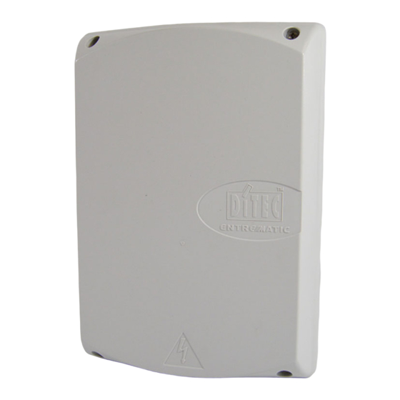 Entrematic Ditec E1A Installation Manual