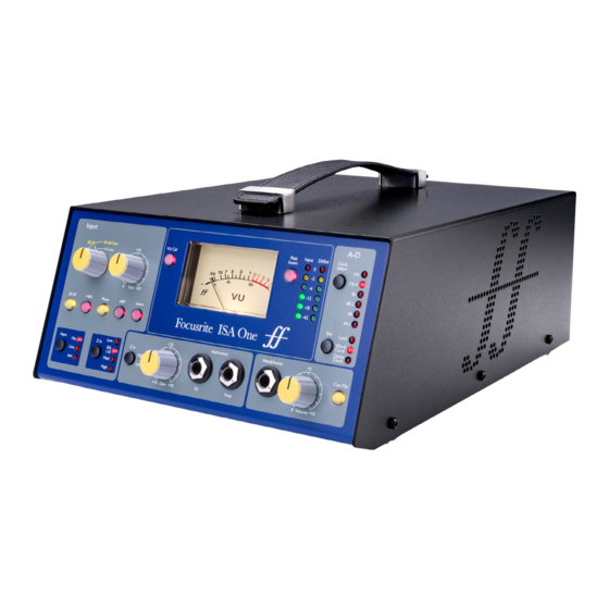 Focusrite ISA One Manual