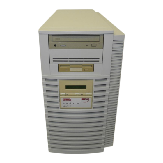 Digital Equipment AlphaStation 600 Series Information Sheet