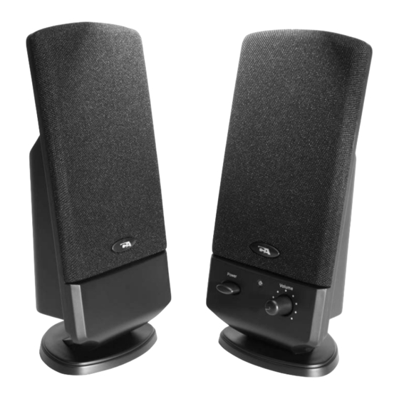 Cyber Acoustics Performance 2.0 Owner's Manual