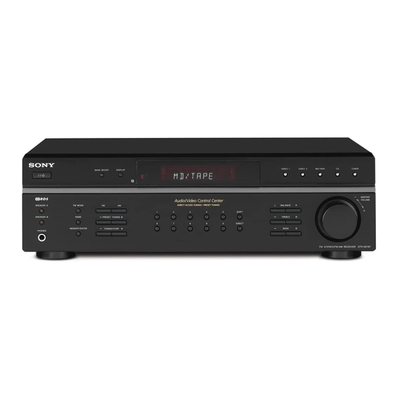 Sony STR-DE197 Marketing Specifications