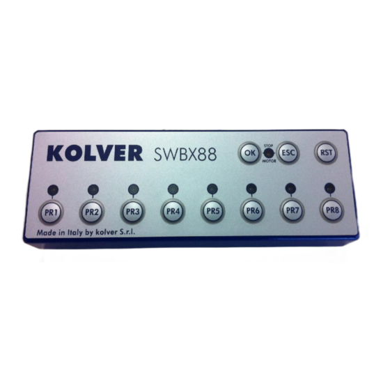 Kolver SWBX88 Manual