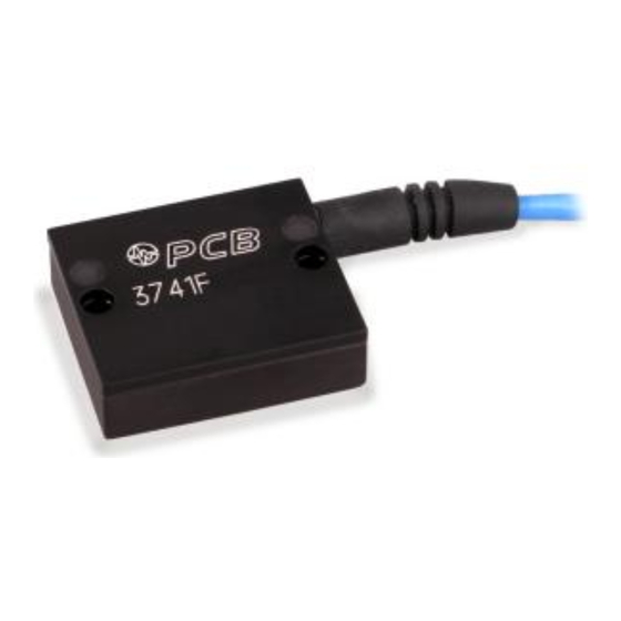 PCB Piezotronics 3741F1230G Installation And Operating Manual