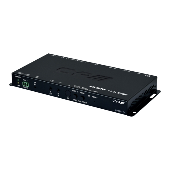 CYP IP-7000C-TX Operation Manual