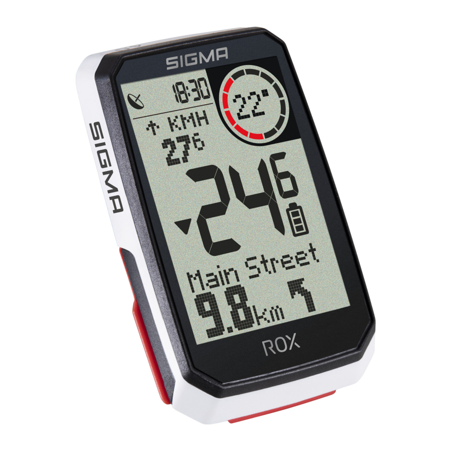 Sigma ROX 4.0 Manual
