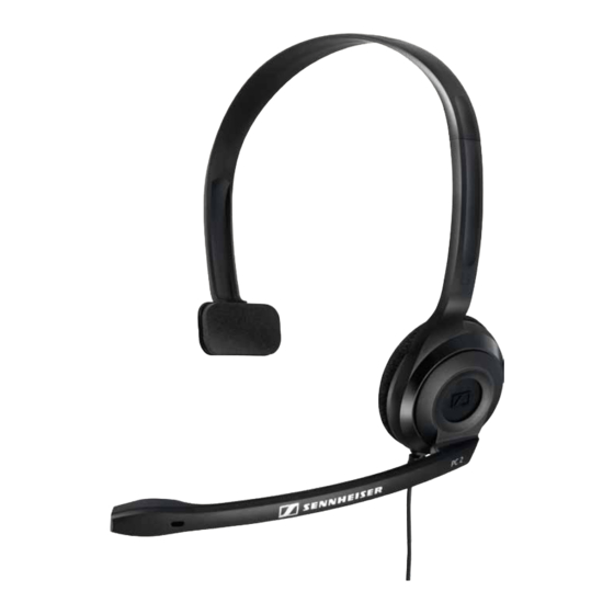 Sennheiser PC 2 CHAT Instructions For Use