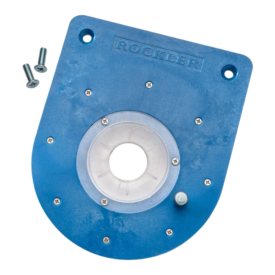 Rockler 55512 Instructions Manual