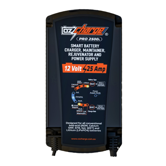 OzCharge OC-PRO2500L Owner's Manual