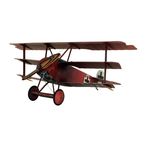Microaces Fokker Dr.1 Assembly Manual