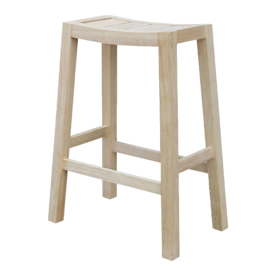 Unfinished Furniture of Wilmington 29 IN RANCH STOOL S-930 Assembly Instructions