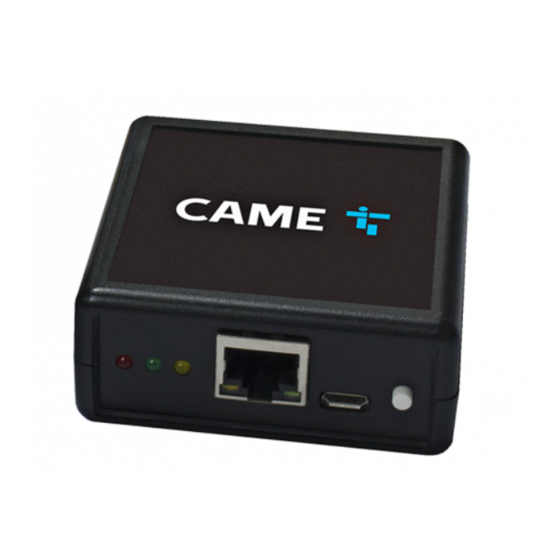 CAME RETH001 Manual