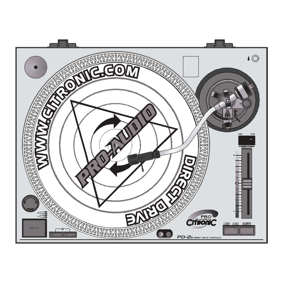 Citronic PD-2 Owner's Manual
