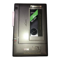 Panasonic RQ-J20X Service Manual