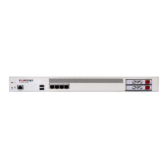 Fortinet FNC-CA-500F Quick Start Manual