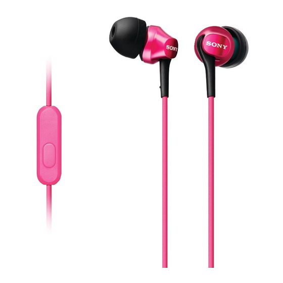 Sony MDR-EX100AP Specifications