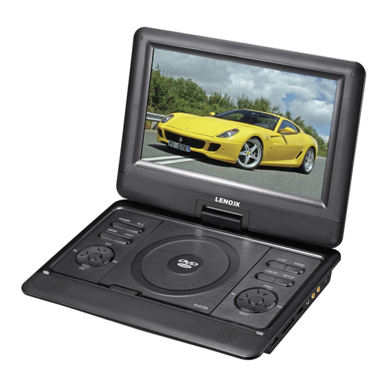 Lenoxx PDVD1000 Instruction Manual