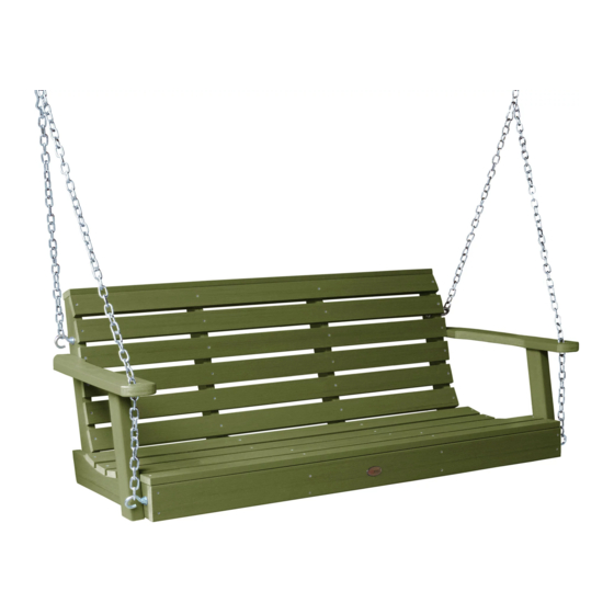 highwood Weatherly Porch Swing Assembly Manual
