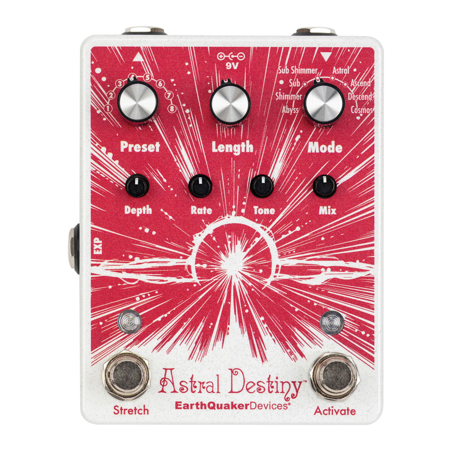 EarthQuaker Devices Astral Destiny Manuals