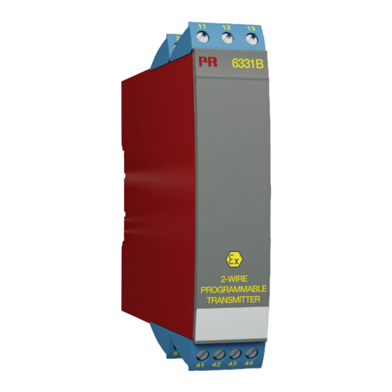 PR electronics 6331 Series Manual