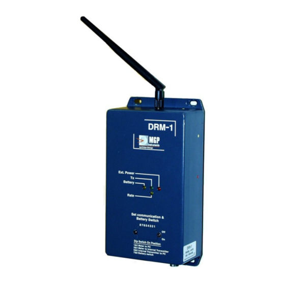 MGP Instruments DRM-1 Operation & Calibration Manual