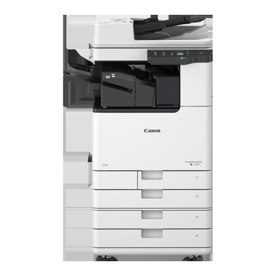 Canon imageRUNNER 2745i Setup Manual