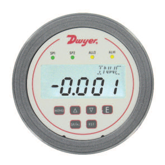 Dwyer Instruments Series DH3 Digihelic Operating And Installation Instruction