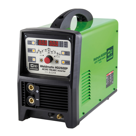 SIP Weldmate HG2500P Instructions Manual