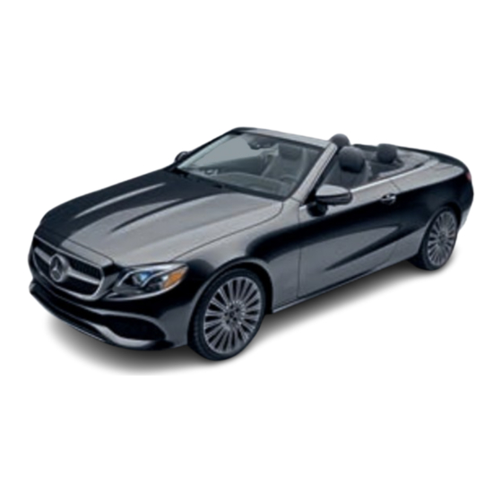 Mercedes-Benz E-Class convertible Operator's Manual