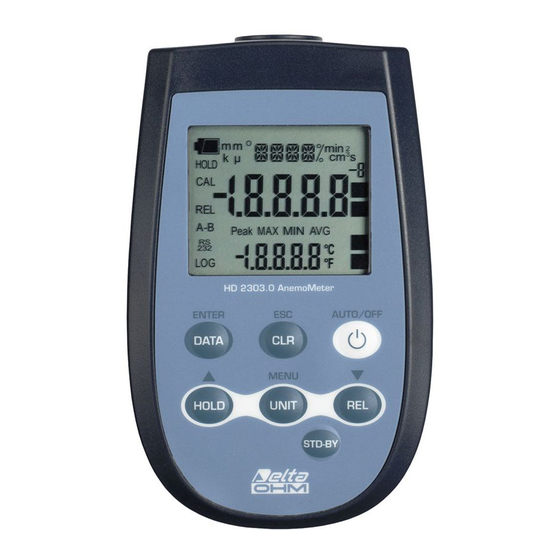 Delta OHM HD2302.0 Manual