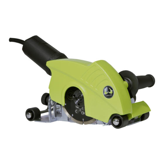 UFLOOR WOLFF EF 135 Screed Joint Cutter Manuals