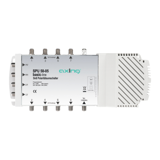 axing basic-line SPU 54-05 Operation Instructions