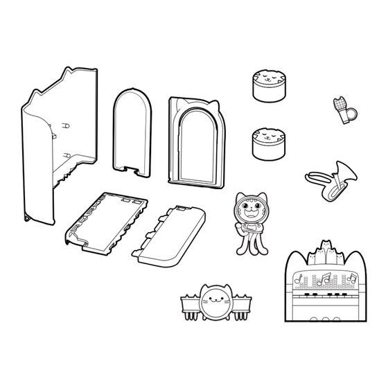 Spin Master DreamWorks Gabby's Dollhouse Daniel James Catnip Groovy Music Room Instruction Manual