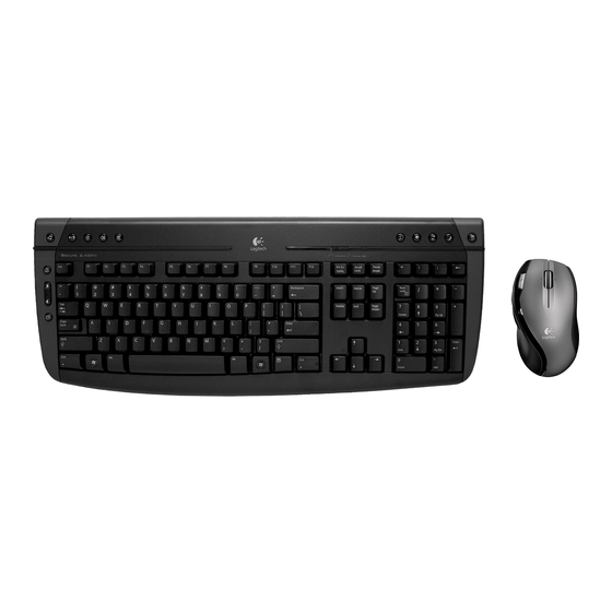 Logitech 920-001176 - Pro 2800 Cordless Desktop Wireless Keyboard Quick Start Manual