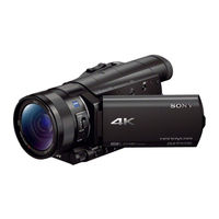 Sony Handycam FDR-AX100E How To Use Manual