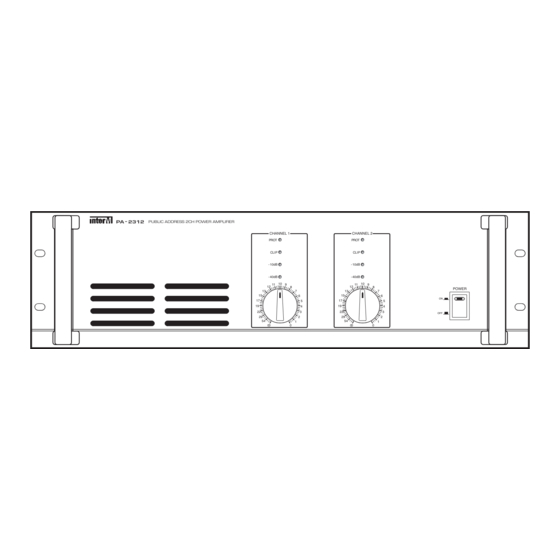 Inter-m PA-2312 Operation Manual