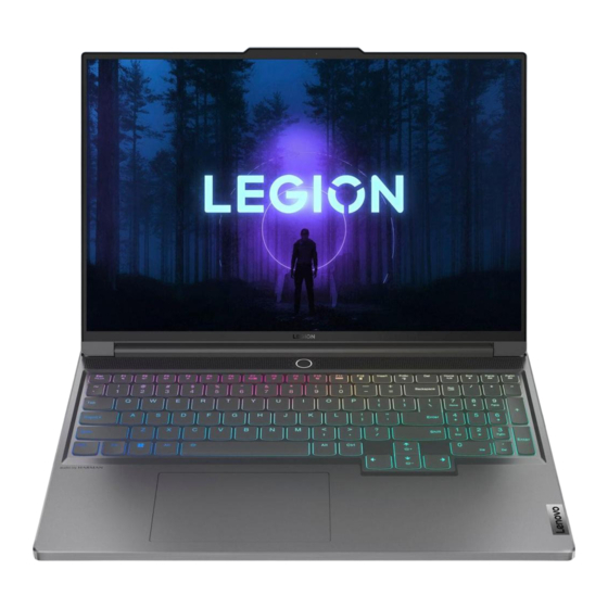 Lenovo Legion Slim 7 Manuals