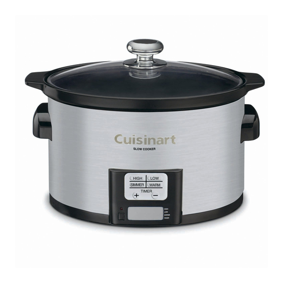 Cuisinart PSC-350 - 3.5-qt. Programmable Slow Cooker Manuals