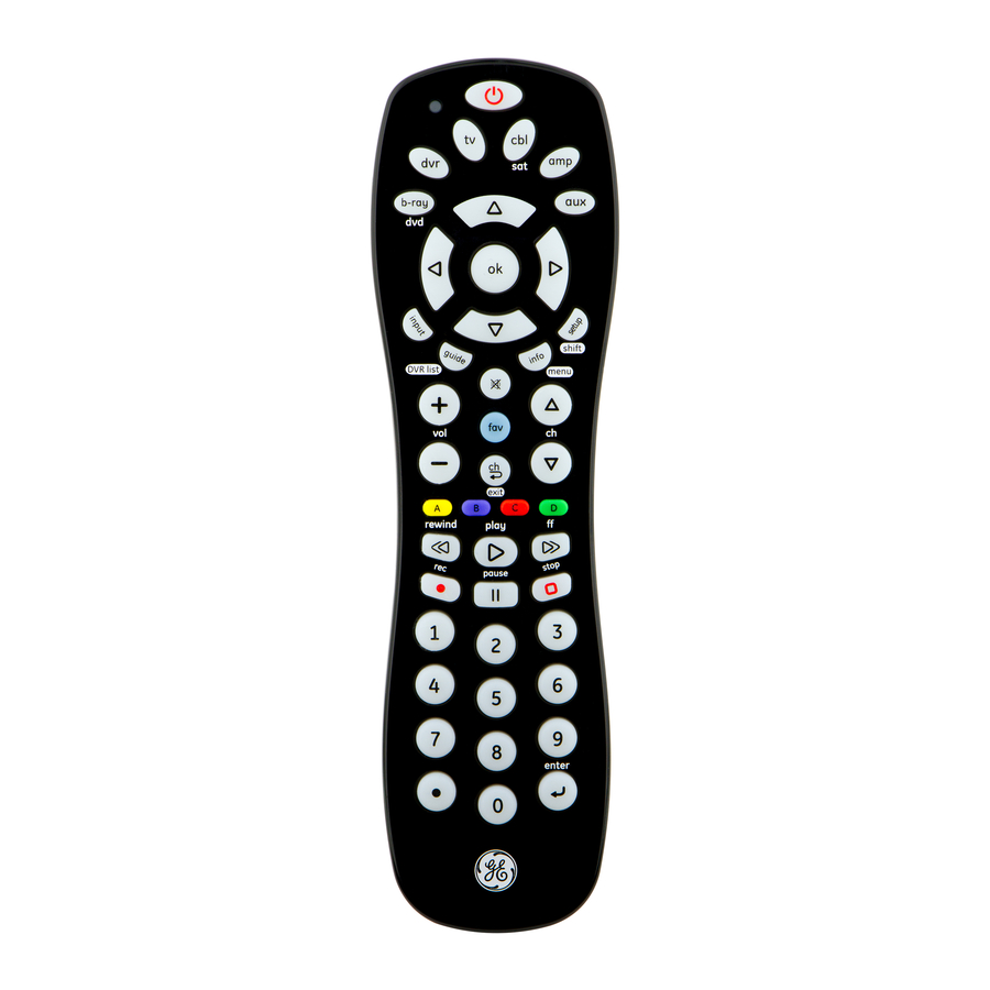GE 24922 - Universal Remote Control Manuals