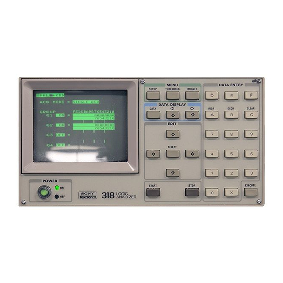 Tektronix 318 Technical Manual
