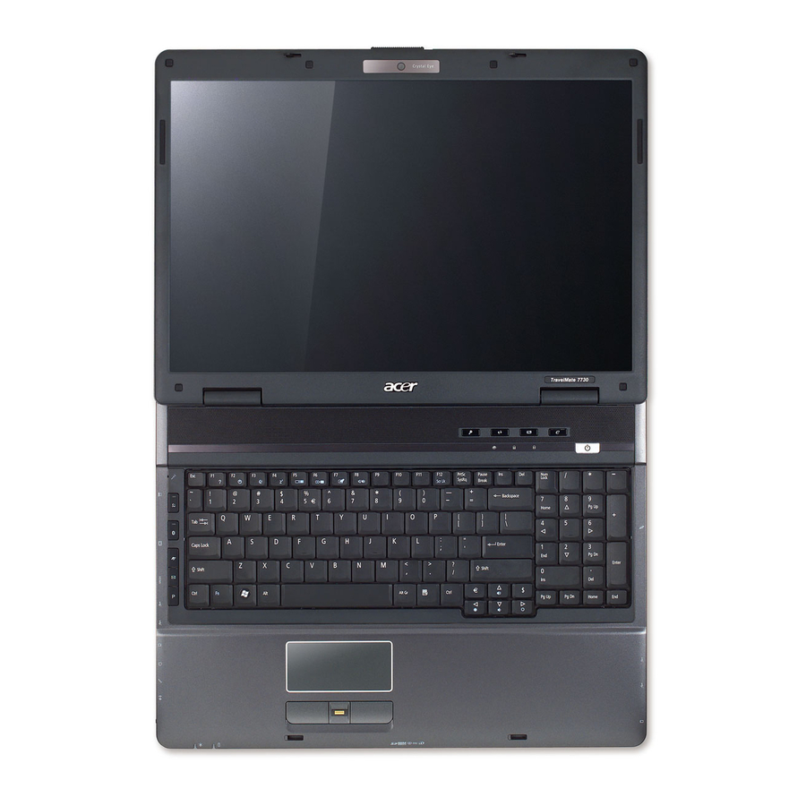 Acer TRAVELMATE 7730 Manuals
