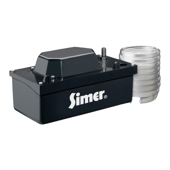 Simer Condensate Pump 2520ULST Owner's Manual