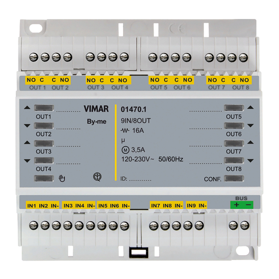 Vimar by-me 01470.1 Quick Start Manual
