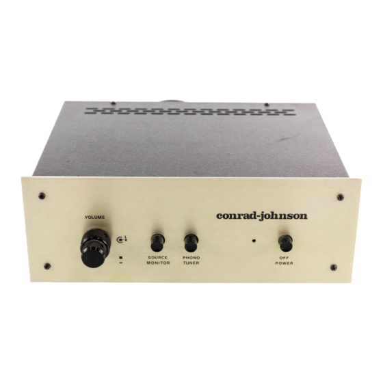Conrad-Johnson PV-3 Owner's Manual