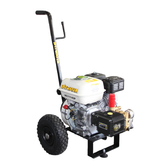 Spitwater HC11140P Operating & Maintenance Manual