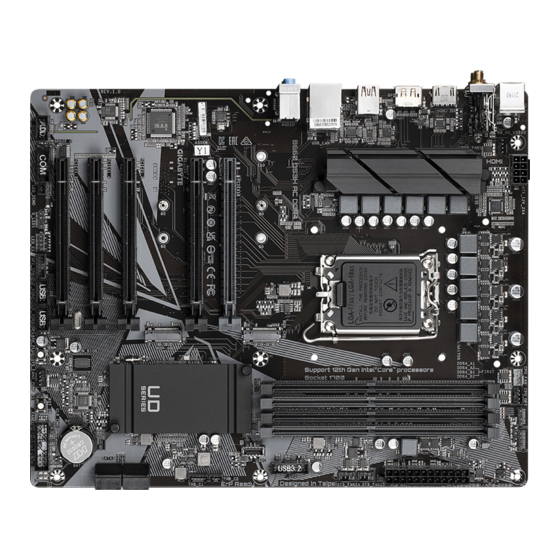 Gigabyte B660 DS3H AX DDR4 User Manual