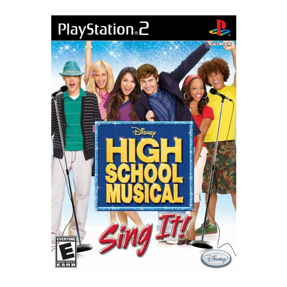 Disney High School Musical: Sing It! for PlayStation 2 User Manual